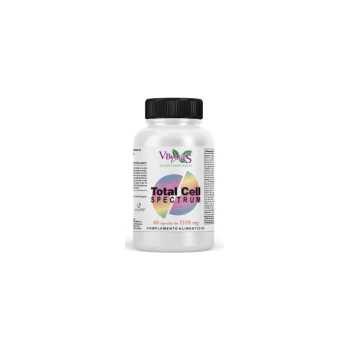 VBYOTICS Total Cell Spectrum Antioxidante - Combate Deterioro Celular - Con Resveratrol y Vitaminas - 60 Cápsulas