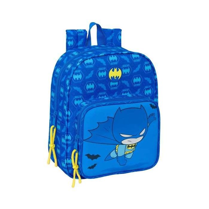 Safta Mochila Guardería Adaptable a Carro Batman Preescolar 22x27x10 cm Niños 3+ Años