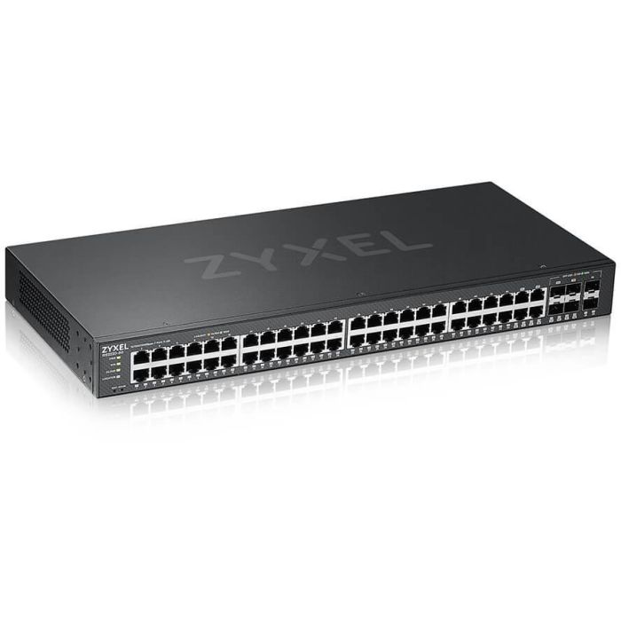 Zyxel GS2220-50-EU0101F Switch Gestionado L2 Gigabit Ethernet 44 Puertos RJ45 4 SFP Montaje Rack 100 Gbit/s Negro 0 Zyxel GS2220-50-EU0101F Switch Gestionado L2 Gigabit Ethernet 44 Puertos RJ45 4 SFP Montaje Rack 100 Gbit/s Negro 0