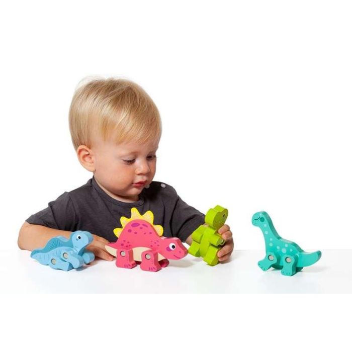 Figuras dinosaurios de madera set 4 piezas 1 Figuras dinosaurios de madera set 4 piezas 1
