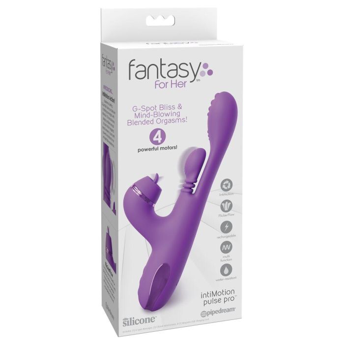 Vibrador Doble Estimulación Pipedream Fantasy for her Morado Púrpura 1