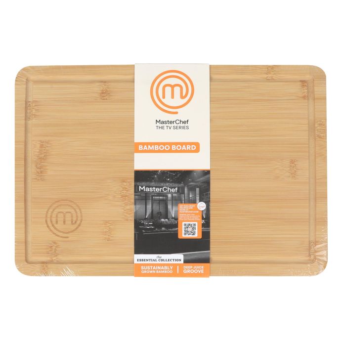 Masterchef Tabla de Cortar de Bambú 34 cm x 23.5 cm x 1 cm 6