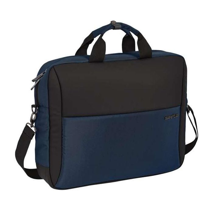 Safta Maletín Bandolera para Ordenador Portátil 15,6 pulgadas Business Negro-Azul-Gris 410x90x330 mm | Cartera Escolar 2 Safta Maletín Bandolera para Ordenador Portátil 15,6 pulgadas Business Negro-Azul-Gris 410x90x330 mm | Cartera Escolar 2