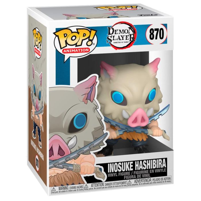 Funko 49011 Pop! Inosuke Hashibira Demon Slayer Figura Coleccionable Vinilo 9 cm 2
