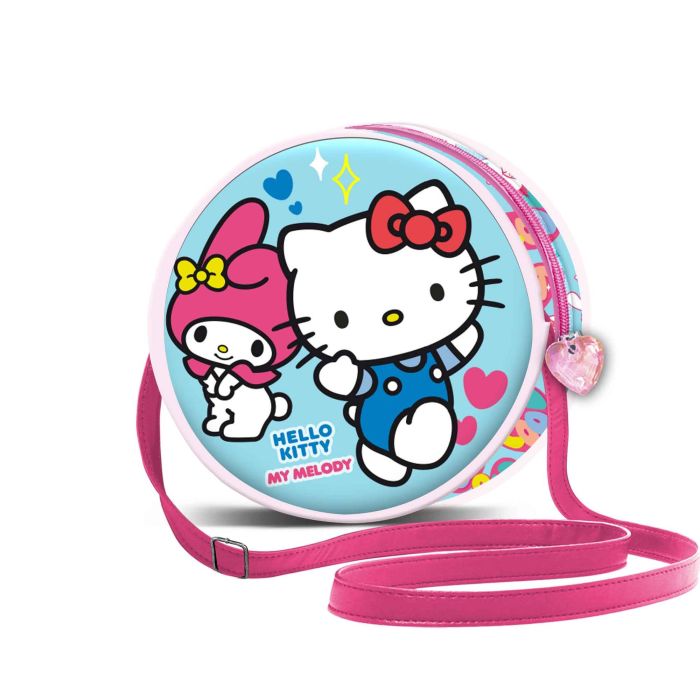 Bolso Redondo Friendship Sanrio Hello Kitty Azul