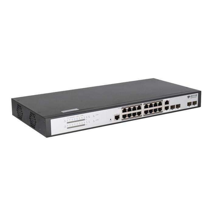 BDCOM S2520-P L3-lite Managed PoE Switch 16 Puertos Gigabit PoE+ 2 SFP 2 Combo RJ45/SFP 250W Presupuesto PoE Rack 1U 1 BDCOM S2520-P L3-lite Managed PoE Switch 16 Puertos Gigabit PoE+ 2 SFP 2 Combo RJ45/SFP 250W Presupuesto PoE Rack 1U 1
