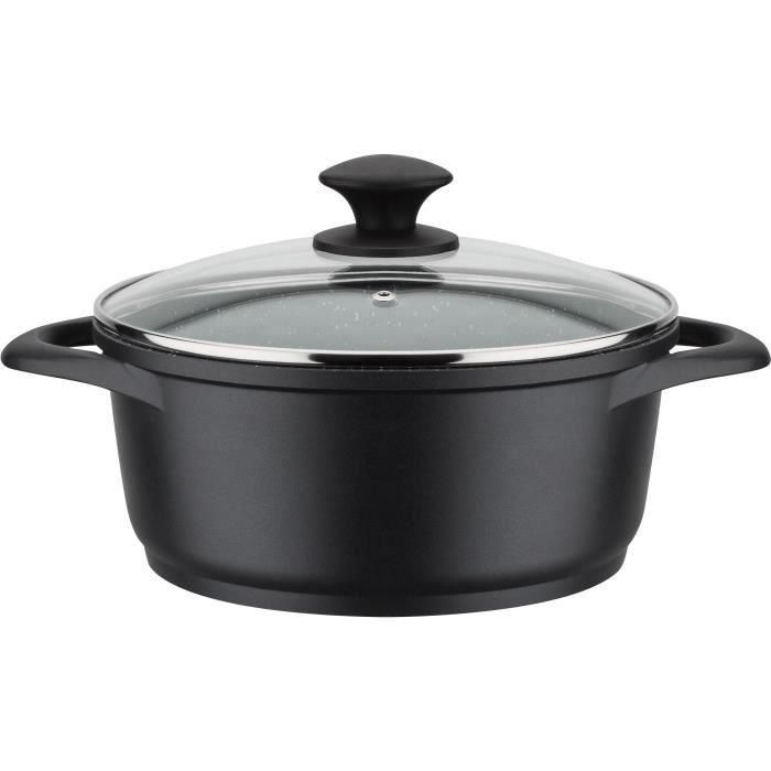 GSW - 414562 - Batería - GRANITO GOURMET masivo forjado de aluminio - 10 piezas - Inducción - Recubrimiento GRANITO VITAFLON 4 GSW - 414562 - Batería - GRANITO GOURMET masivo forjado de aluminio - 10 piezas - Inducción - Recubrimiento GRANITO VITAFLON 4