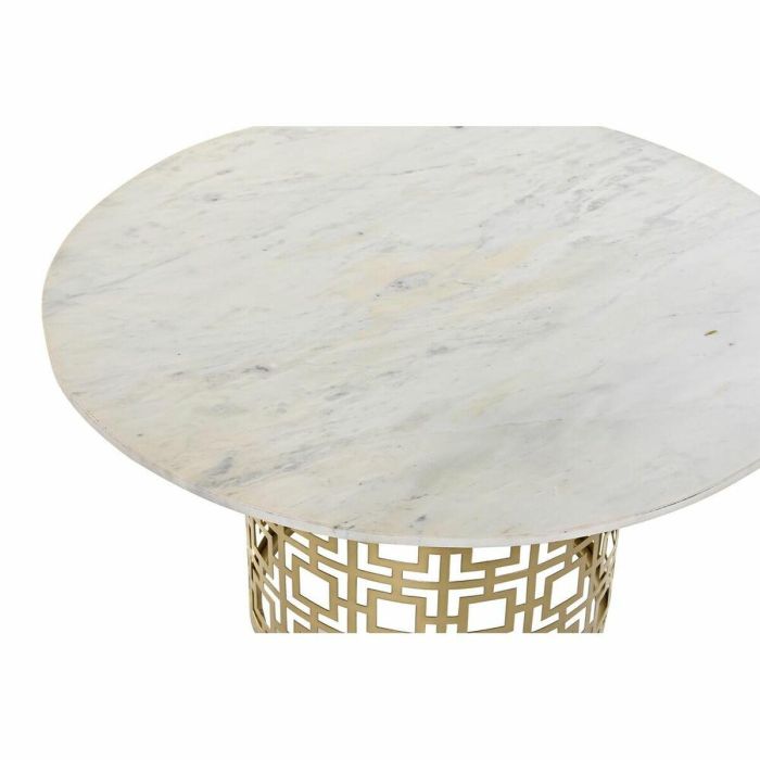 Mesa Centro Oriental DKD Home Decor Dorado Blanco 76 x 43 x 76 cm 3