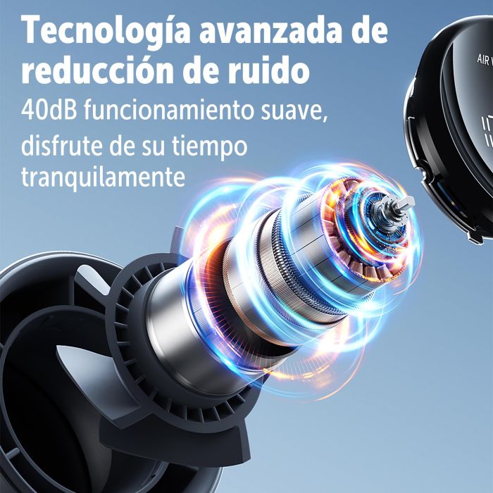 Jisulife Ventilador Portátil Fan Pro 1 Plegable 5000 mAh Batería 15h Autonomía 4 Velocidades Carga Rápida Pantalla LED 6 Jisulife Ventilador Portátil Fan Pro 1 Plegable 5000 mAh Batería 15h Autonomía 4 Velocidades Carga Rápida Pantalla LED 6