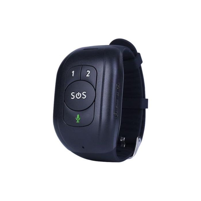 Leotec Senior Smart Band 4G Negra, Pulsera Inteligente con GPS, Ritmo Cardíaco, Podómetro y Llamadas