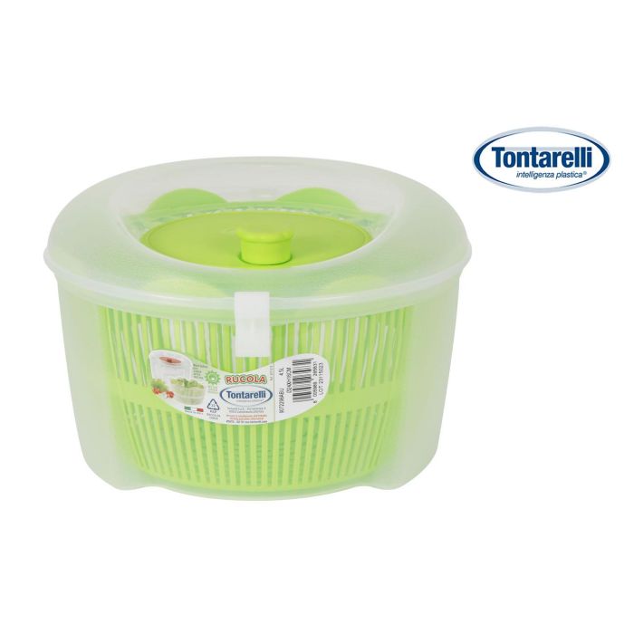 Centrífuga Ensalada Rucola 4.5L Transparente y Verde - Tontarelli (6 Unidades) Centrífuga Ensalada Rucola 4.5L Transparente y Verde - Tontarelli (6 Unidades)