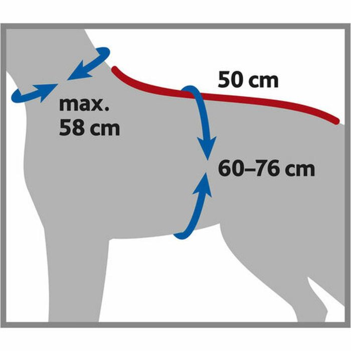 Albornoz para perro Trixie Gris M 1