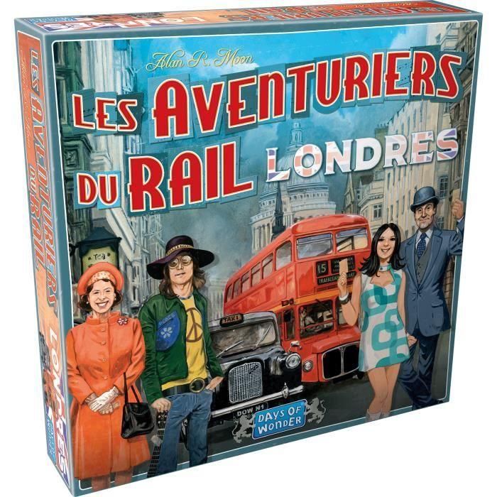 Días de Maravilla ACD0824968202616 Ticket to Ride: Londres Juego de mesa, 8+ años, 2-4 jugadores, 10-15 minutos