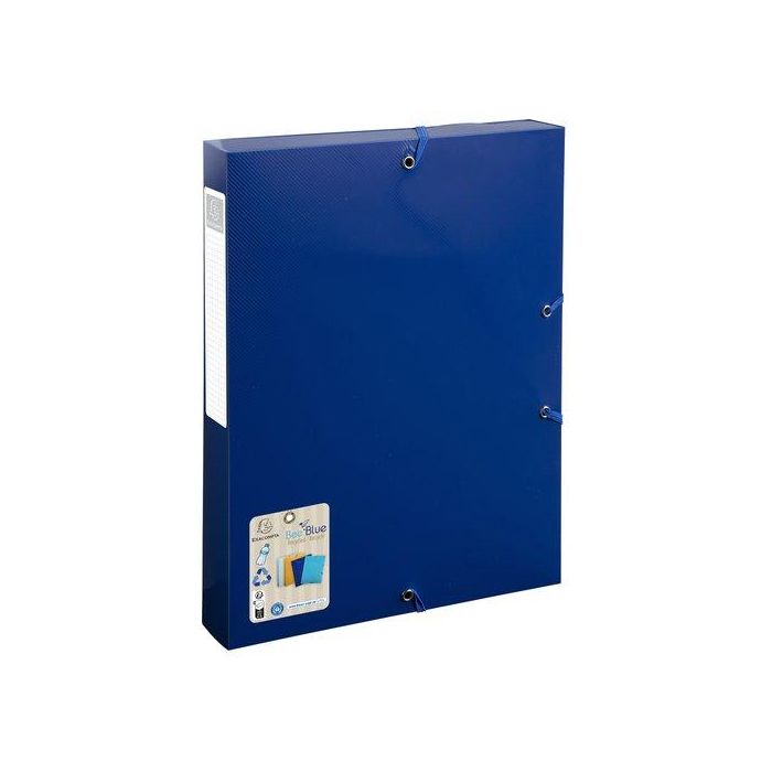 Carpeta De Proyectos Exacompta Bee Blue Pp A4 Gomas 4 Cm Azul Marino