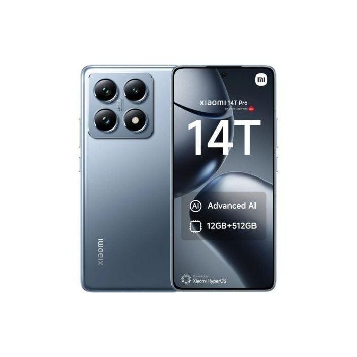 Smartphone Xiaomi 14T Pro 12GB/ 512GB/ 6.67"/ 5G/ Azul Titanio Smartphone Xiaomi 14T Pro 12GB/ 512GB/ 6.67"/ 5G/ Azul Titanio