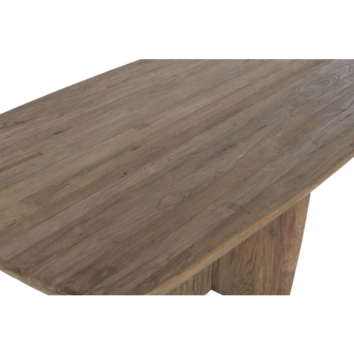 DKD Home Decor Mesa de Comedor Moderno de Teca Reciclada Natural 220 x 110 x 78 cm Desmontable 4