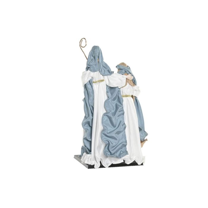 DKD Home Decor Nacimiento Navidad Moderno de Poliéster Azul Blanco 24 x 50 x 27 cm 2 DKD Home Decor Nacimiento Navidad Moderno de Poliéster Azul Blanco 24 x 50 x 27 cm 2