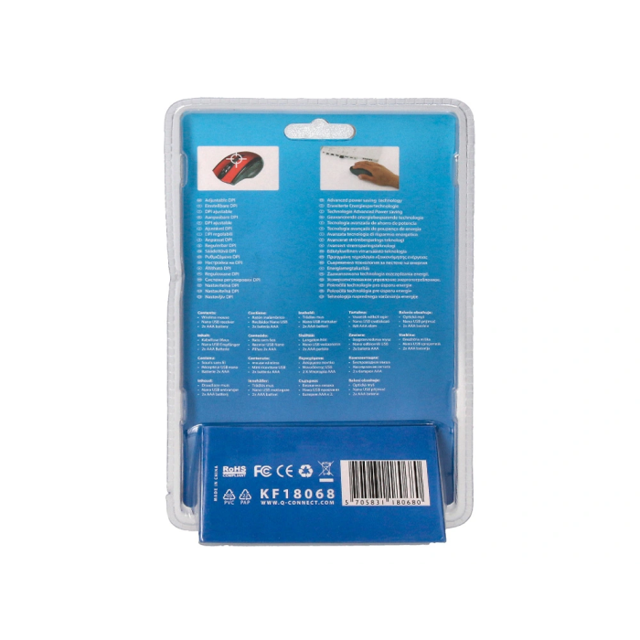 Q-connect Ratón Óptico Inalámbrico 2,4 GHz 1000 DPI Receptor USB Rojo 7 Q-connect Ratón Óptico Inalámbrico 2,4 GHz 1000 DPI Receptor USB Rojo 7