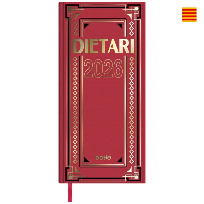Dohe Dietario Dos Tercios 14.5x31 cm Dp Cartón Geltex C-Surtidos 2026 Catalán 3