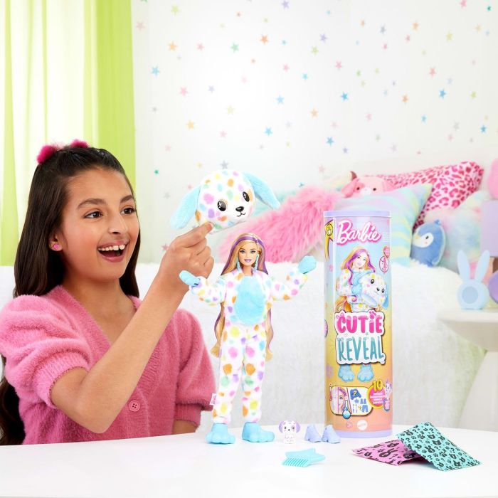 Barbie HRK41 Muñeca Cutie Reveal Colección Sueños de Colores Dálmata, con Disfraz, Mascota y Accesorios Sorpresa 4 Barbie HRK41 Muñeca Cutie Reveal Colección Sueños de Colores Dálmata, con Disfraz, Mascota y Accesorios Sorpresa 4