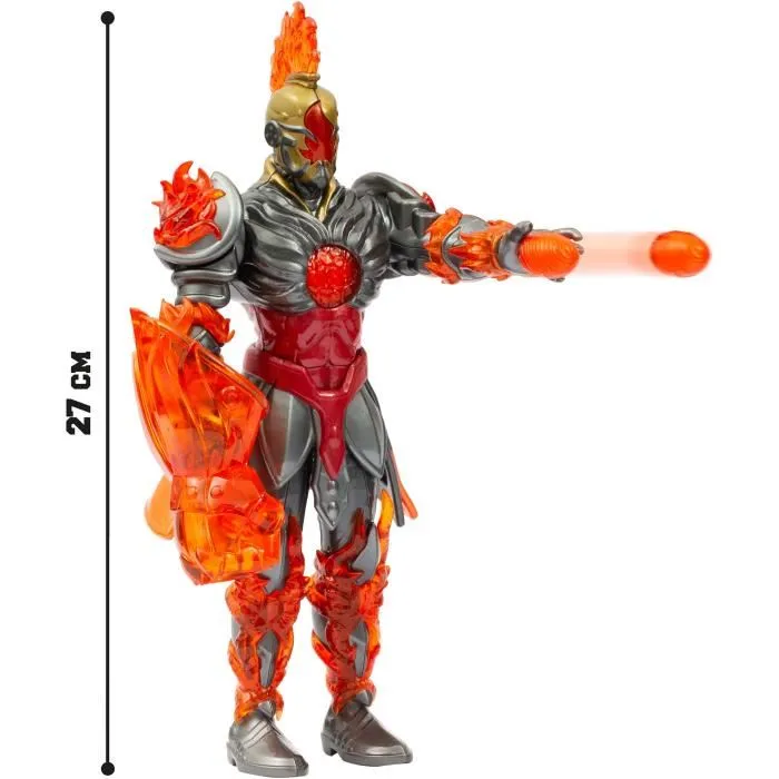 Gormiti Figura articulada con ataque ligero de Fuego Fireon 27 cm GRV073 a partir de 4 años 4