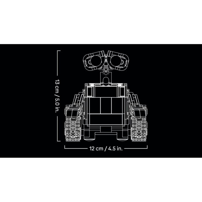 LEGO Disney y Pixar 43279 WALL-E y EVE Set de Construcción DIY para Adultos 9