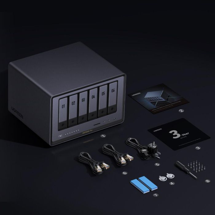 Almacenamiento en Red NAS Ugreen 25899 Negro 1