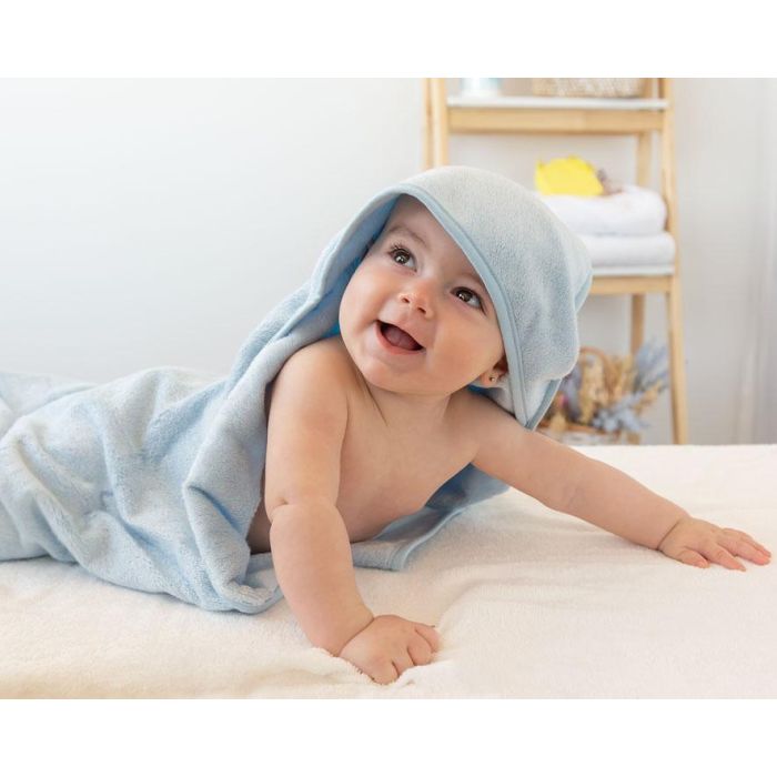 KioKids Toalla de Baño para Bebés +0 Meses 100% Bambú con Capucha Suave Absorbente Certificado Oekotex 76x76 cm Azul 1 KioKids Toalla de Baño para Bebés +0 Meses 100% Bambú con Capucha Suave Absorbente Certificado Oekotex 76x76 cm Azul 1