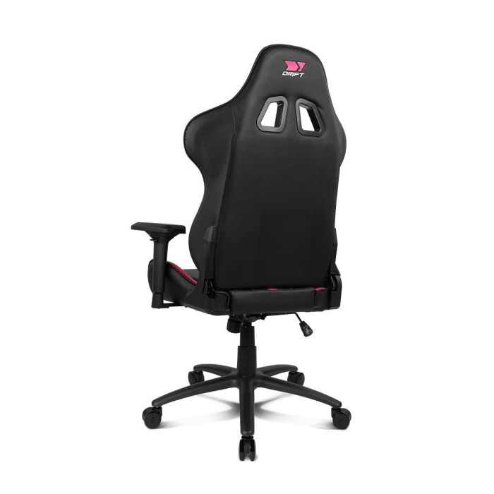 Drift DR350 Silla Gaming Ergonómica Reposabrazos 4D, Respaldo Reclinable 90-135°, Pistón Clase 4, Cojines Lumbar Cervical Negro Rosa 1 Drift DR350 Silla Gaming Ergonómica Reposabrazos 4D, Respaldo Reclinable 90-135°, Pistón Clase 4, Cojines Lumbar Cervical Negro Rosa 1
