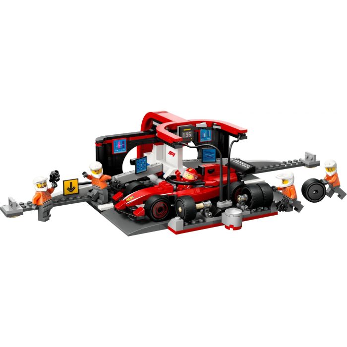 Lego Juego de Construcción City Fórmula 1 Parada en Boxes con Equipo de Mecánicos y Coche Ferrari para Niños +6 Años 1 Lego Juego de Construcción City Fórmula 1 Parada en Boxes con Equipo de Mecánicos y Coche Ferrari para Niños +6 Años 1