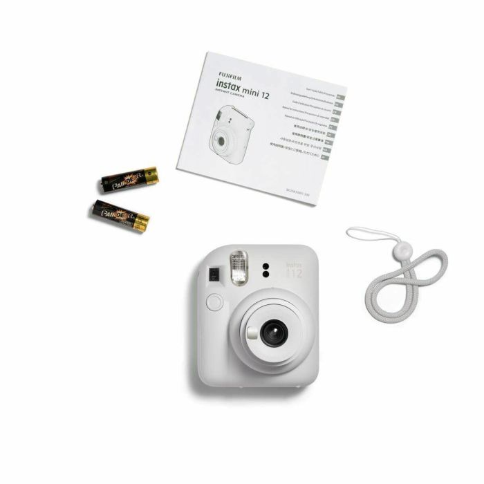 Fujifilm Cámara Instantánea Mini Instax 12 con Flash Automático y Modo Selfie, Azul Pastel 1 Fujifilm Cámara Instantánea Mini Instax 12 con Flash Automático y Modo Selfie, Azul Pastel 1