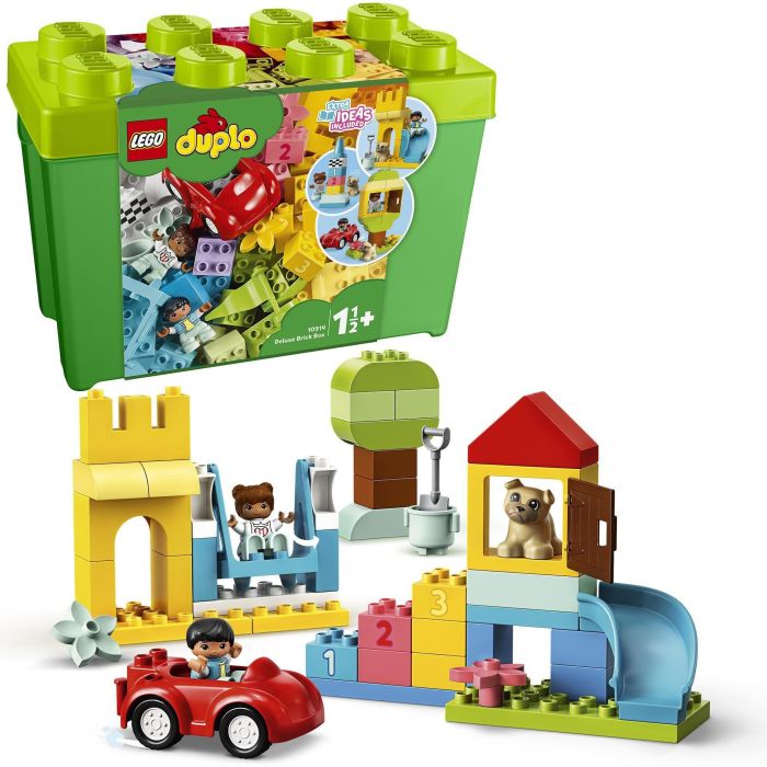 Lego Duplo Caja de Ladrillos Deluxe, Juguete de Construcción Educativo para Bebés +18 Meses, 85 Piezas 1 Lego Duplo Caja de Ladrillos Deluxe, Juguete de Construcción Educativo para Bebés +18 Meses, 85 Piezas 1