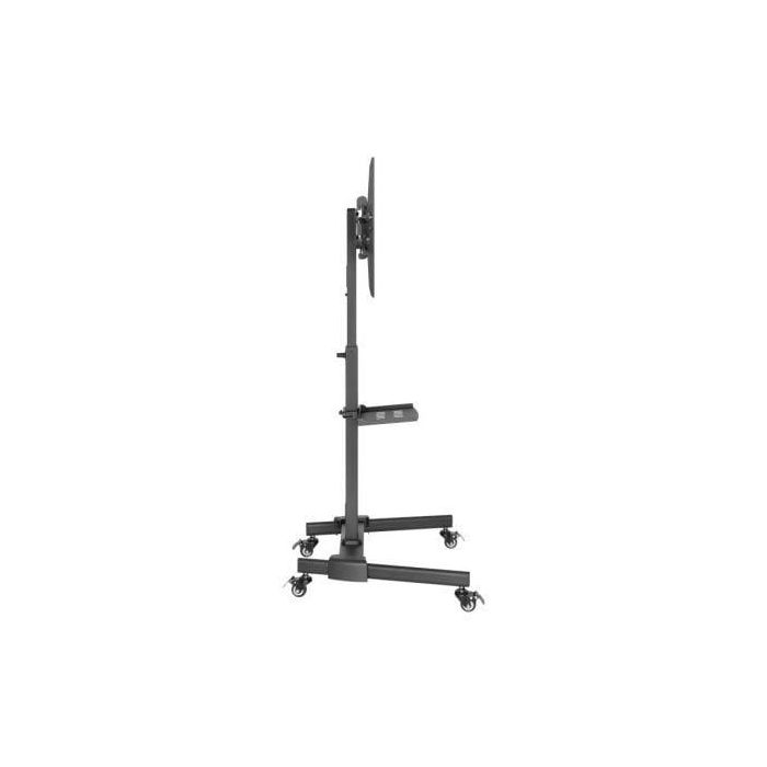 Fonestar STS-4244N Soporte de Suelo Orientable Inclinable con Ruedas para TV 32-65" hasta 35kg con Bandeja Multimedia y Altura Ajustable 2