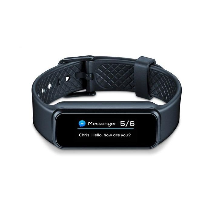 Beurer AS-99 Sensor de Actividad Física con Bluetooth y Monitor de Frecuencia Cardíaca, Notificaciones, Compatible con HealthManager 16