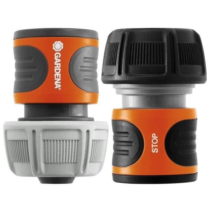 Conectores rápidos + Aquastop - GARDENA - 19 mm 3 Conectores rápidos + Aquastop - GARDENA - 19 mm 3