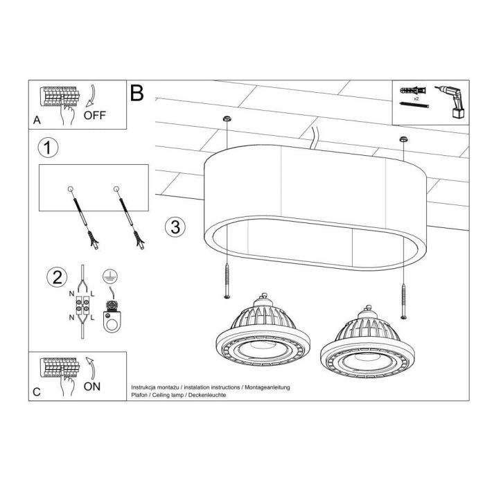 Lámpara de Techo "Basic-1" [SOL-SL.0882] 4