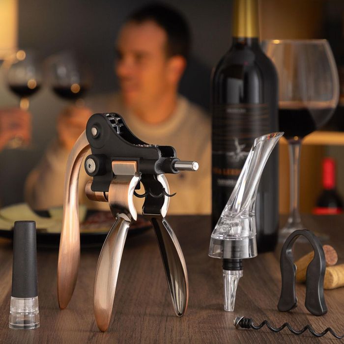 Set de Accesorios para Vino Servin InnovaGoods 5 Piezas Set de Accesorios para Vino Servin InnovaGoods 5 Piezas