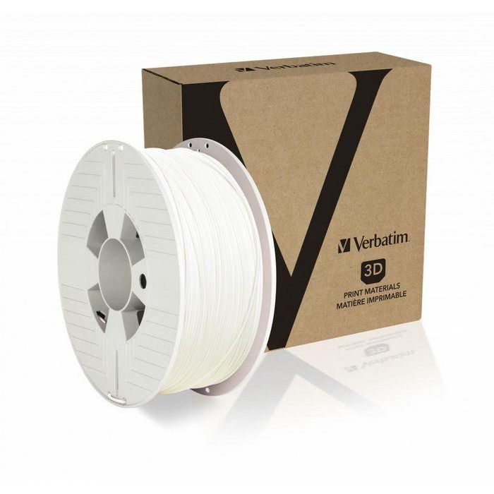 Verbatim PET-G Filamento para Impresión 3D, 1.75mm, 1kg, Color Blanco 1