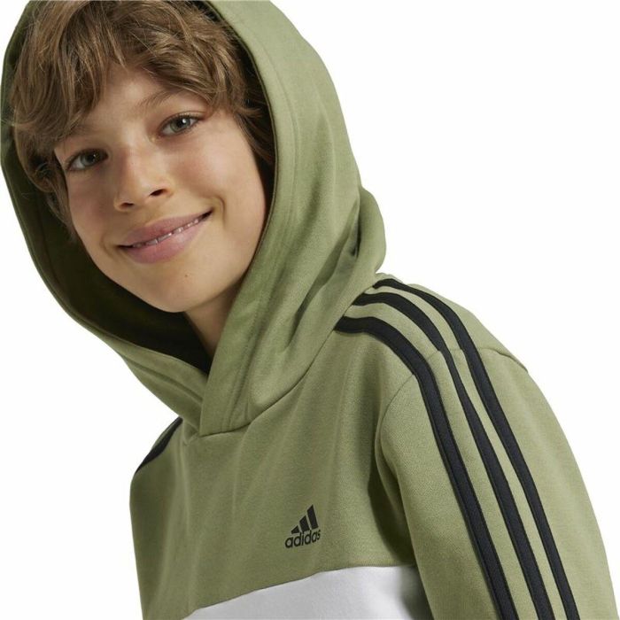Sudadera con Capucha Niño Adidas Tiberio Verde 1 Sudadera con Capucha Niño Adidas Tiberio Verde 1