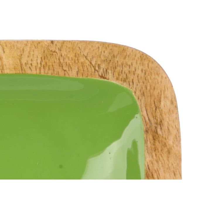 Bandeja Cuadrada 4 Espacios Madera Mango Verde Giftdecor 31x3x3 cm (6 Unidades) 3 Bandeja Cuadrada 4 Espacios Madera Mango Verde Giftdecor 31x3x3 cm (6 Unidades) 3