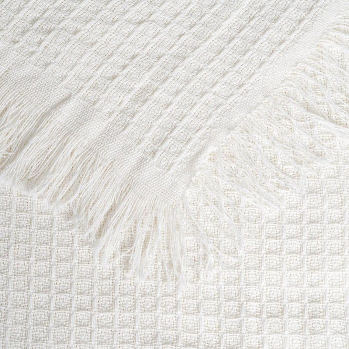Colcha Panal Crema Algodón Textil/Hogar 250 X 260 cm