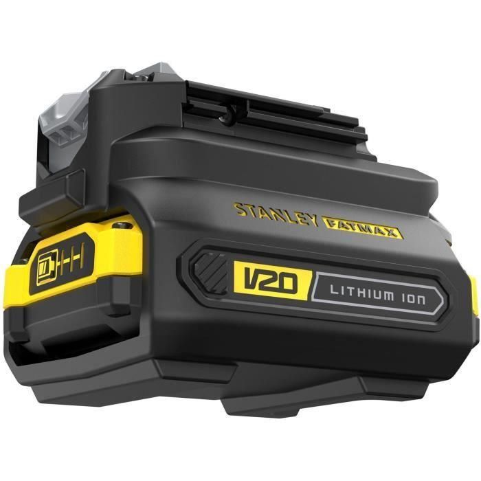 Adaptador de batería - STANLEY FATMAX V20 - SFMCB100-XJ - On 18V Tools Gama 2019 1 Adaptador de batería - STANLEY FATMAX V20 - SFMCB100-XJ - On 18V Tools Gama 2019 1