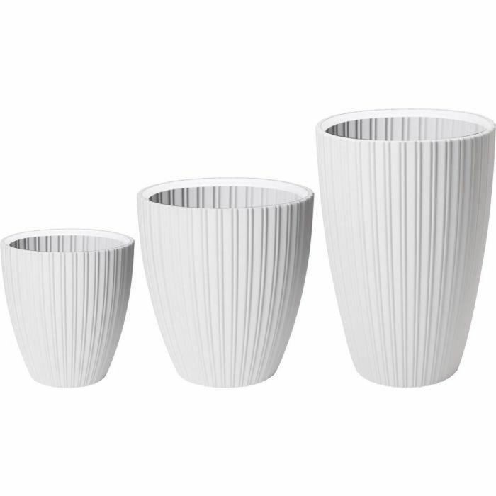 Maceta Garden ID Fancy Blanco Polietileno 40 x 42 cm 1 Maceta Garden ID Fancy Blanco Polietileno 40 x 42 cm 1