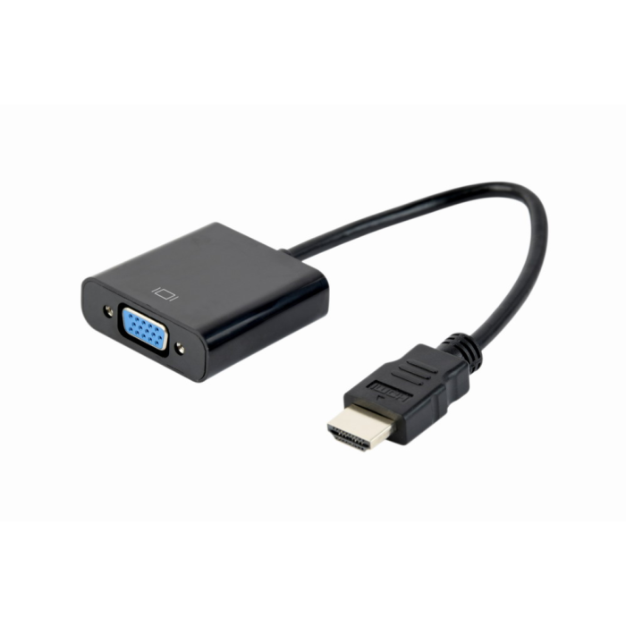 Gembird A-HDMI-VGA-04 adaptador de cable de vídeo 0,15 m VGA (D-Sub) HDMI tipo A (Estándar) Negro Gembird A-HDMI-VGA-04 adaptador de cable de vídeo 0,15 m VGA (D-Sub) HDMI tipo A (Estándar) Negro