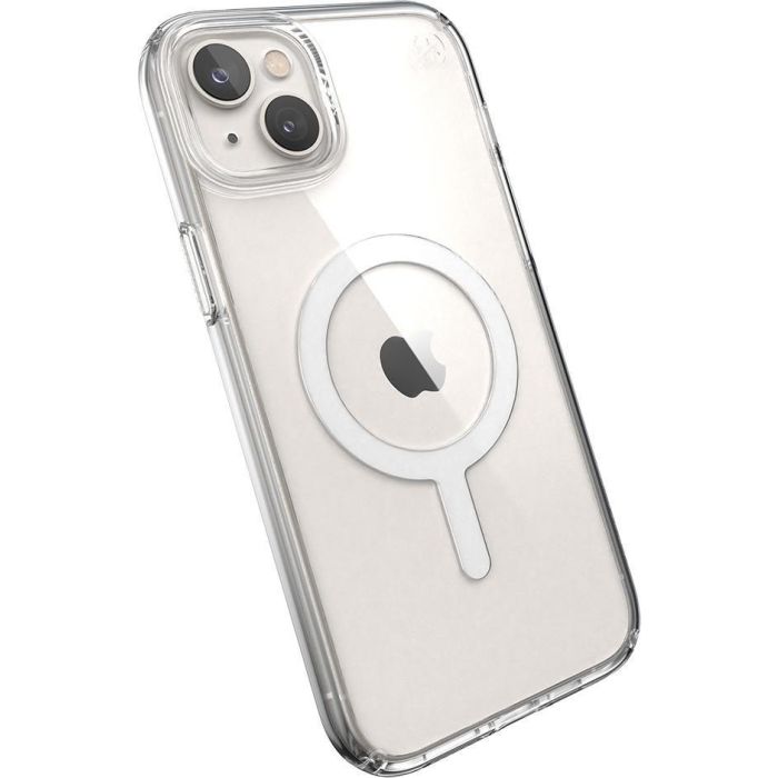 Speck Presidio Perfect Clear + Ms Funda para iPhone 14 Plus y 15 Plus con MagSafe, Transparente Speck Presidio Perfect Clear + Ms Funda para iPhone 14 Plus y 15 Plus con MagSafe, Transparente