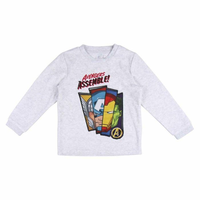 Pijama Infantil The Avengers Gris 7