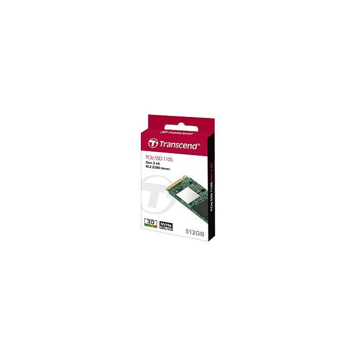 Transcend SSD 512GB M.2 2280 PCIe Gen3x4 3D TLC NVMe Unidad de Estado Sólido 2