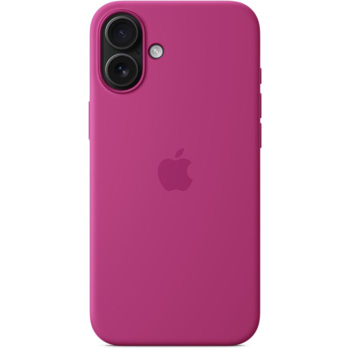 Apple Funda iPhone 16 Plus MagSafe de Silicona - Fucsia con Protección contra Caídas y Resistente a Rayones 4