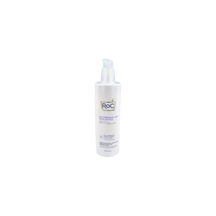 Roc Leche Desmaquillante 3 en 1: Limpiador Facial, Tonificante e Hidratante 24h, para Todo Tipo de Pieles y Sensibles 400ml