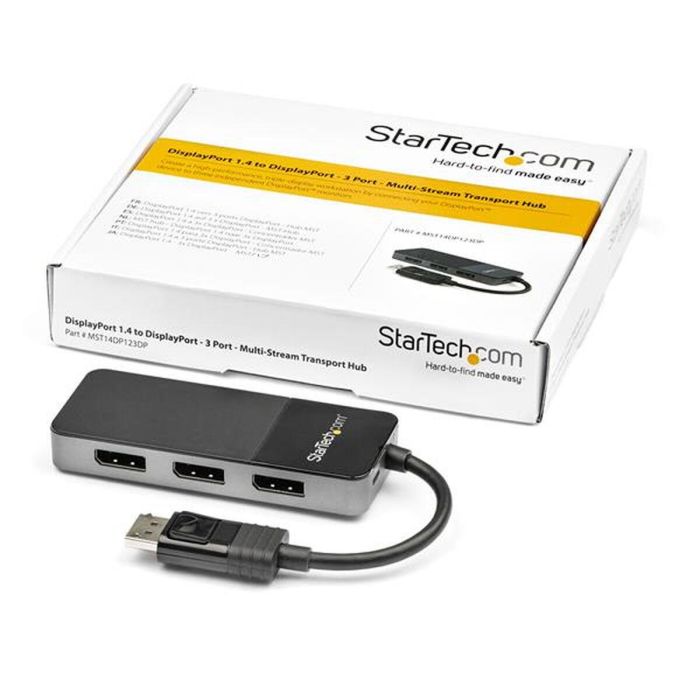 Hub USB Startech MST14DP123DP Gris 1 Hub USB Startech MST14DP123DP Gris 1